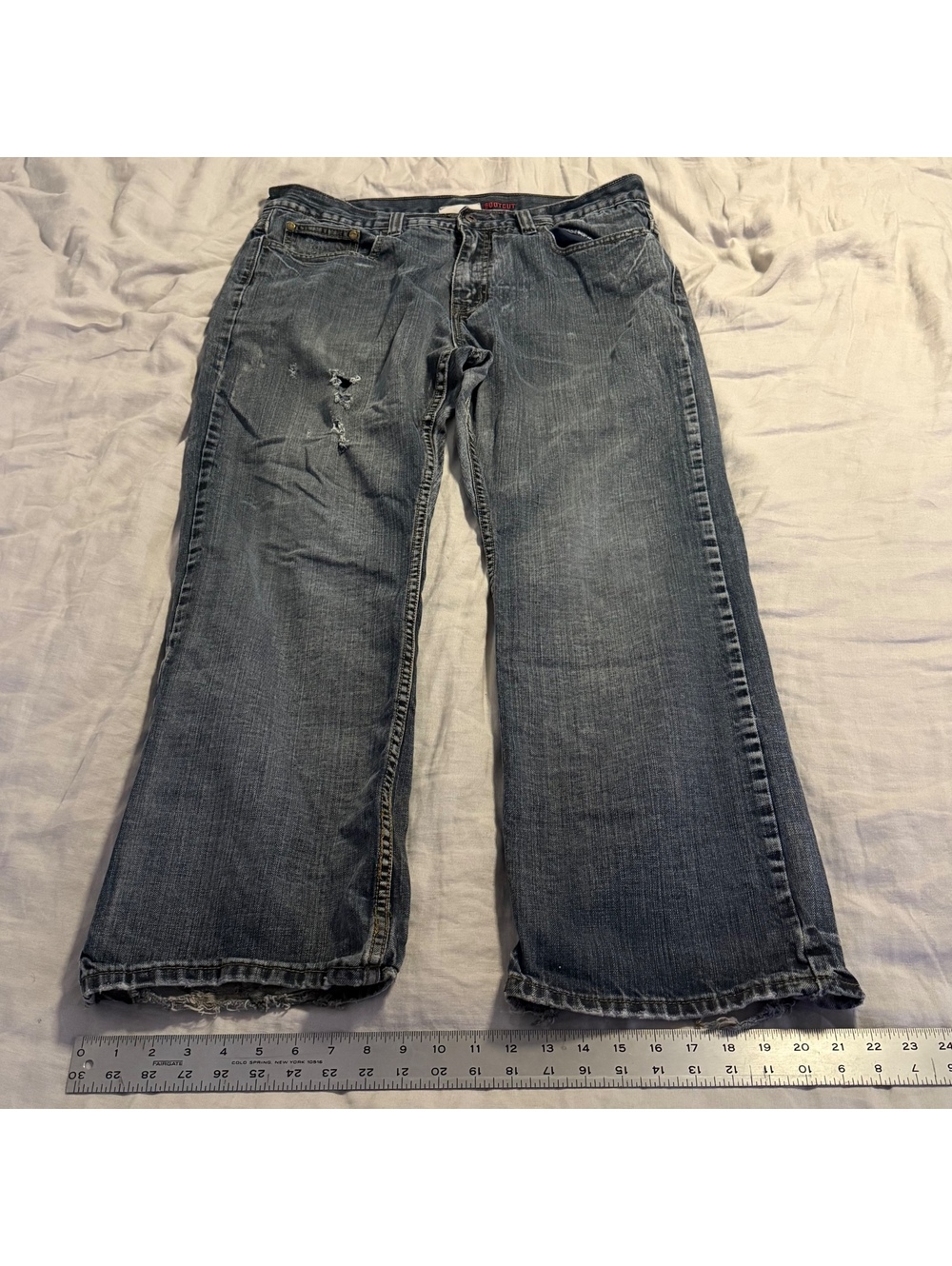 vintage bootcut grunge denim jeans